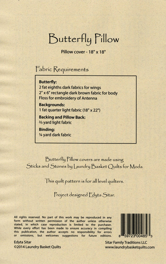 Butterfly Pillow # LBQ0485 - Special Order