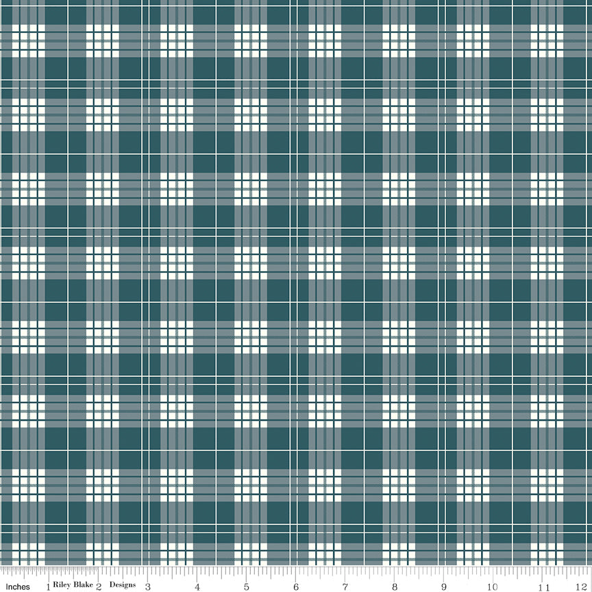Ally's Garden by Dani Mogstad : Plaid Colonial Blue