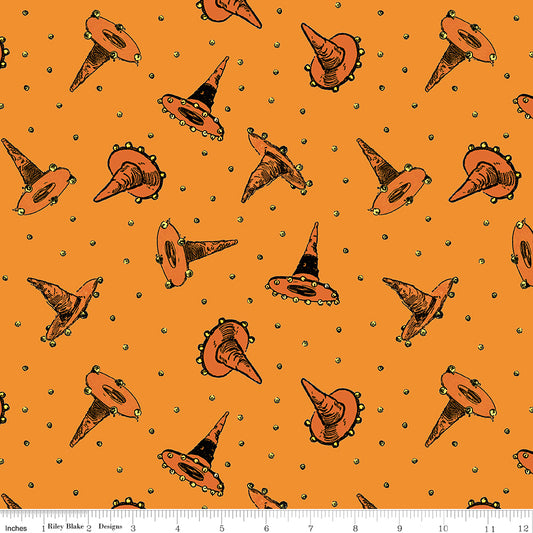 Scary Scraps by J. Wecker-Frisch : Festive Hat Toss Orange C17605-ORANGE