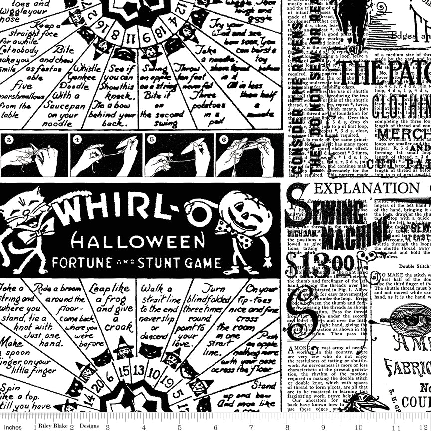 Scary Scraps by J. Wecker-Frisch : Halloween Games Text White C17606-WHITE