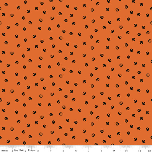 Scary Scraps by J. Wecker-Frisch : Dress Dots Orange C17609-ORANGE