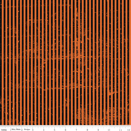 Scary Scraps by J. Wecker-Frisch : Stressed Stripes Orange C17613-ORANGE