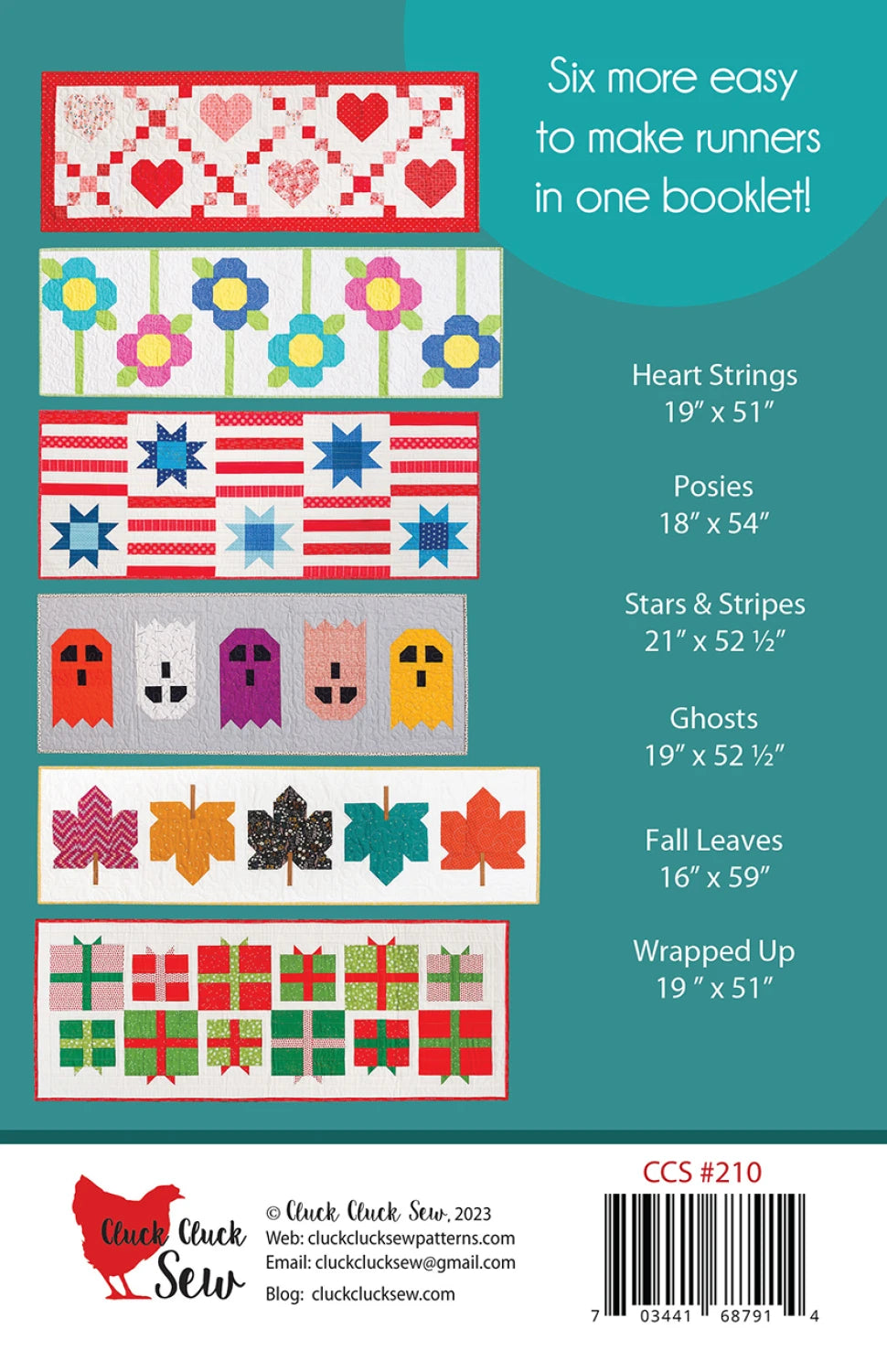 Modern Holiday Vol. 2 Table Runners Pattern by Cluck Cluck Sew