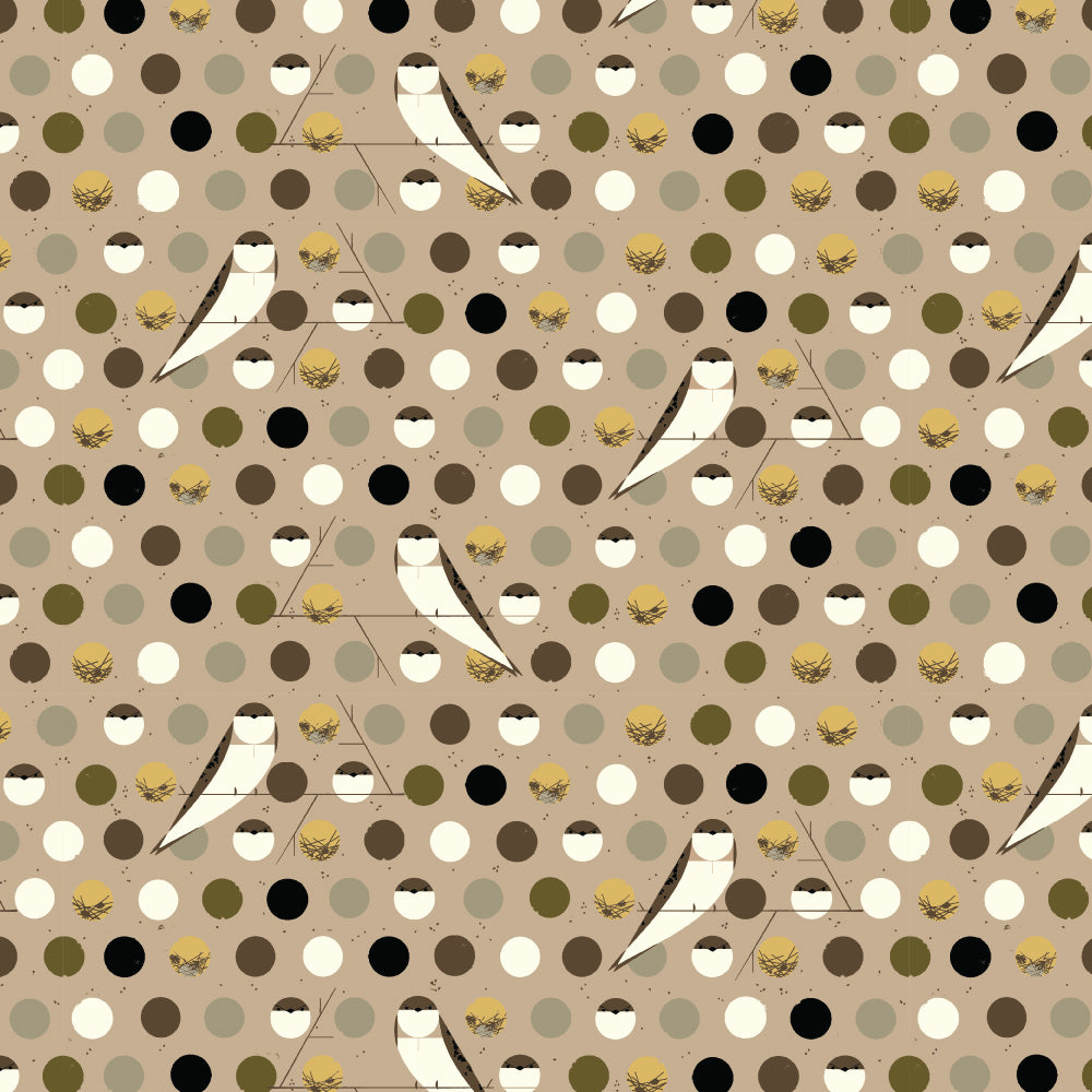 Iconic Vol. 2 by Charley Harper : Bank Swallow Brown Poplin CH-58