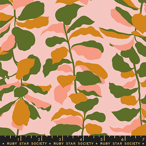 Calathea by Ruby Star Society Collaborative: Fiddle Leaf Sweet Pink RS5186 11