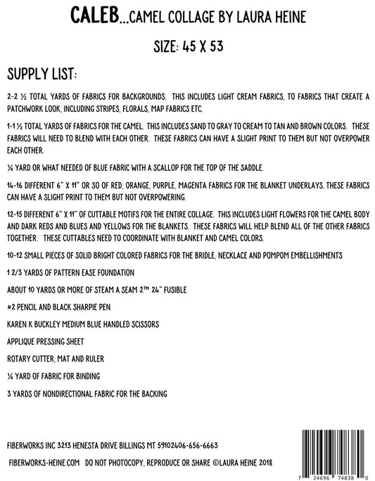 Caleb The Camel Collage # LHFWCAL - Special Order