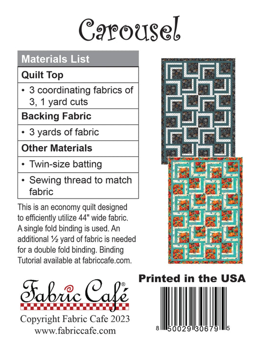 Carousel Quilt Pattern by Fabric Cafe