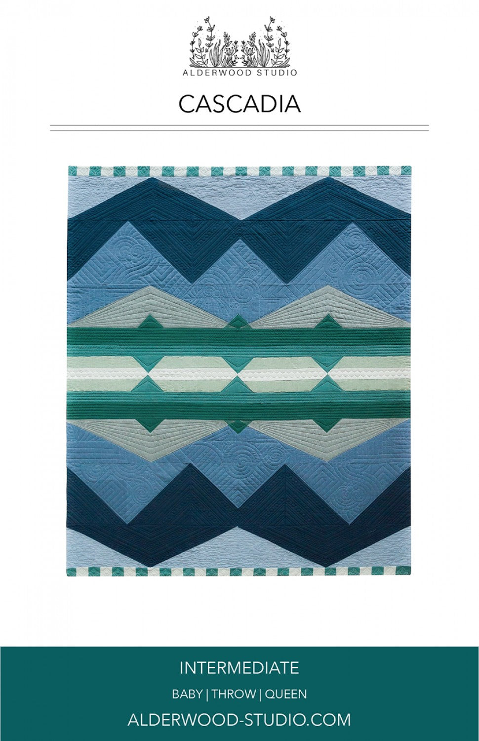 Cascadia Quilt Pattern by Alderwood Studio