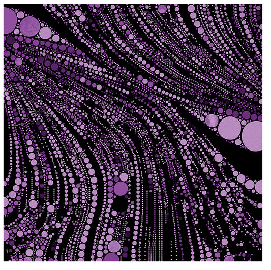 Cat Artistry by Peggy Collins : Circled Swirl Purple 16737-66