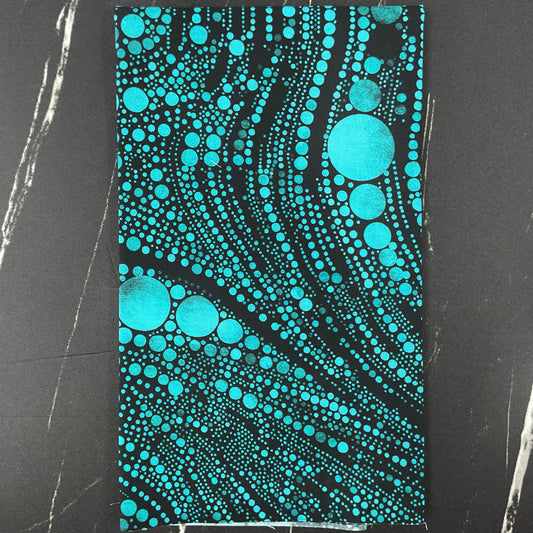 Cat Artistry by Peggy Collins : Circled Swirl Turquoise 16737-84