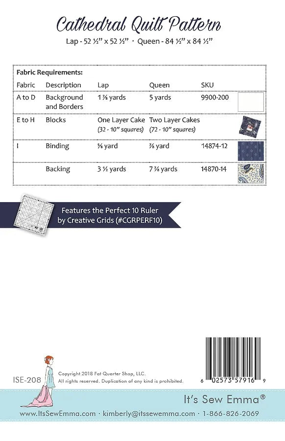 Cathedral Quilt Pattern - Special Order