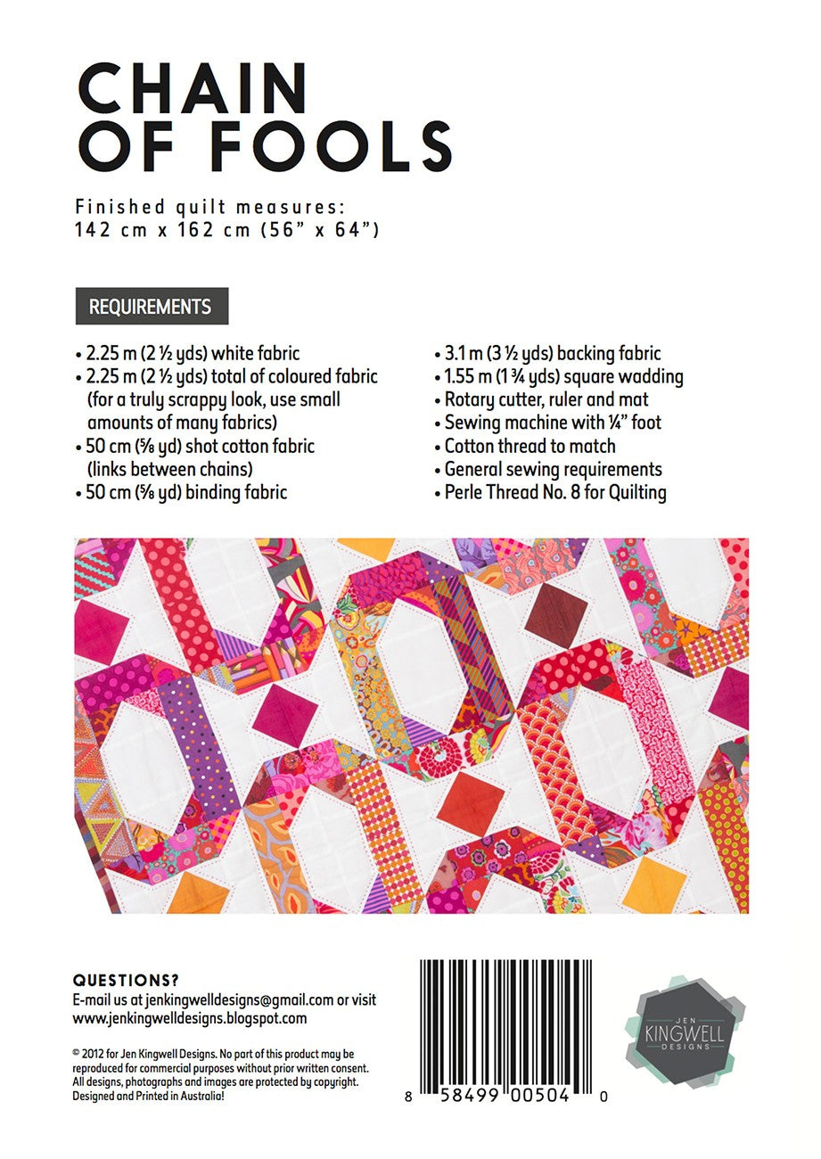 Chain Of Fools Pattern by Jen Kingwell Designs
