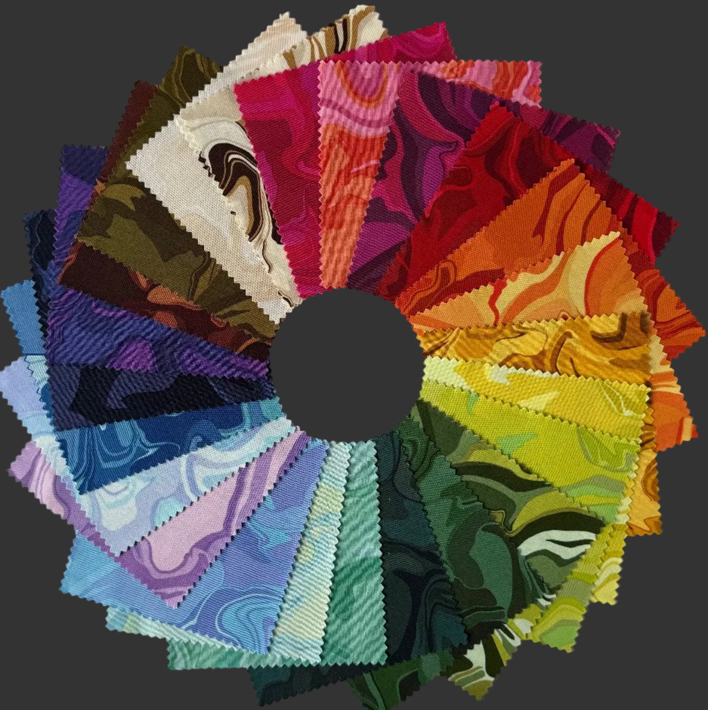 Chaotic Bliss Quilt Kit featuring Nebula by Andover