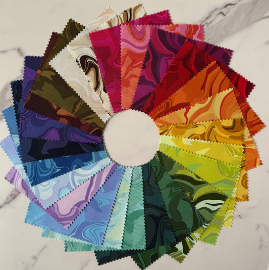 Chaotic Bliss Quilt Kit featuring Nebula by Andover