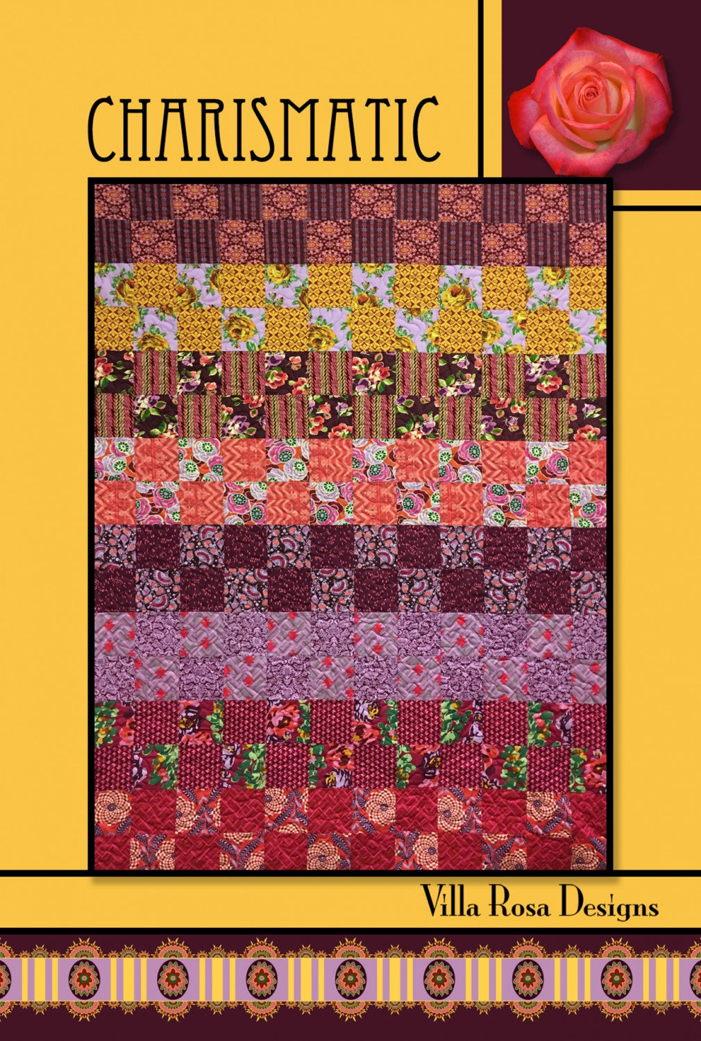 Charismatic Quilt Pattern by Villa Rosa Design