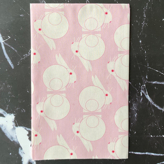 Charley Harper Best Friends - Bunnies Stagger Blush Poplin CH-385