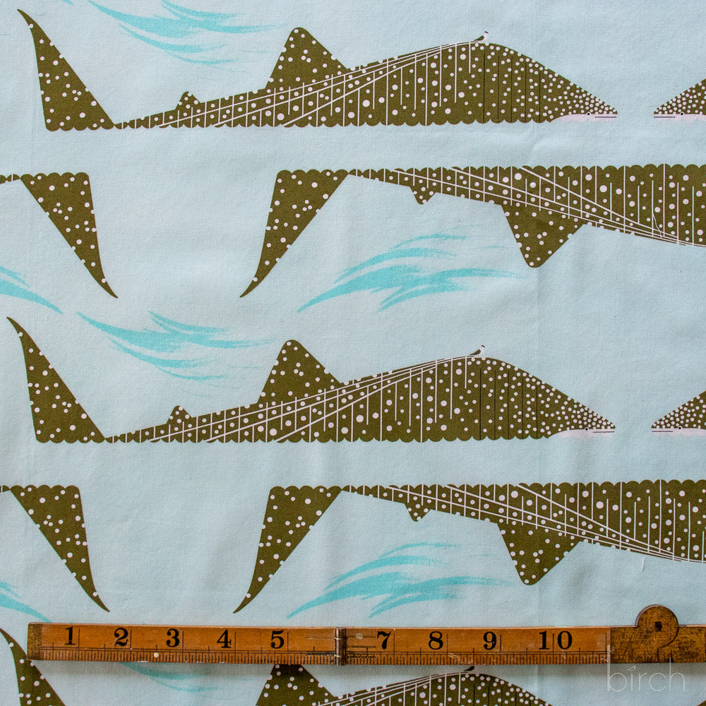 Charley Harper Coastal Vol 2 - Whale Shark Poplin CH-444