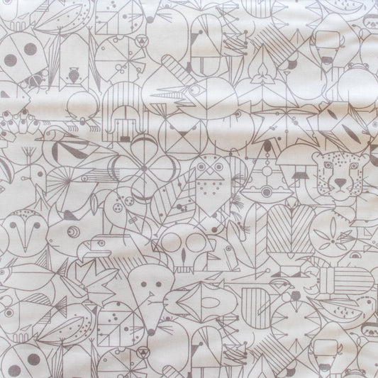 Charley Harper End Paper Basics - Ash Poplin