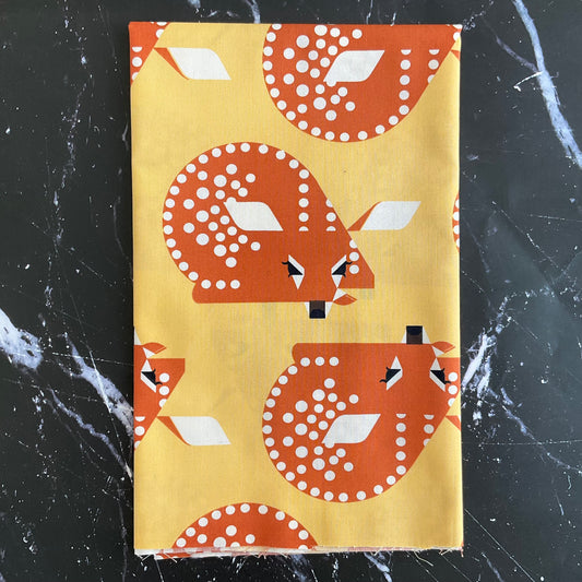 Charley Harper Michigan Audubon - Audubon Fawn Poplin CH-391