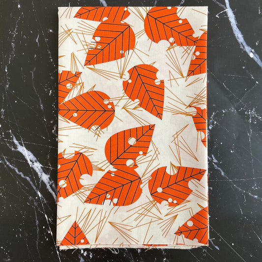 Charley Harper Michigan Audubon - Leaves & Pine Needles Poplin CH-392