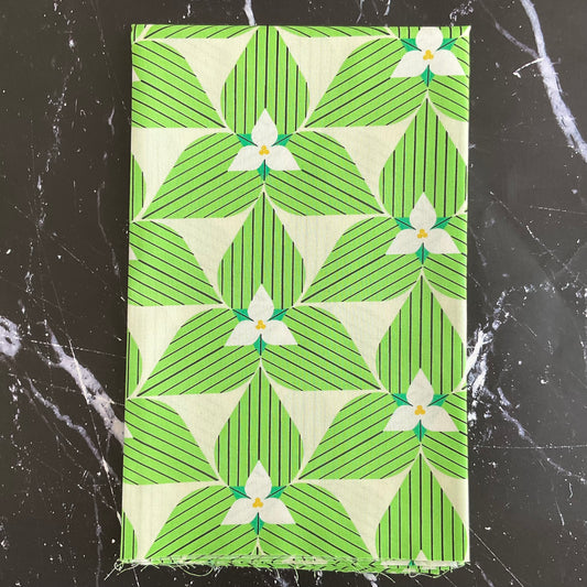 Charley Harper Michigan Audubon - Trillium Flowers Poplin CH-395