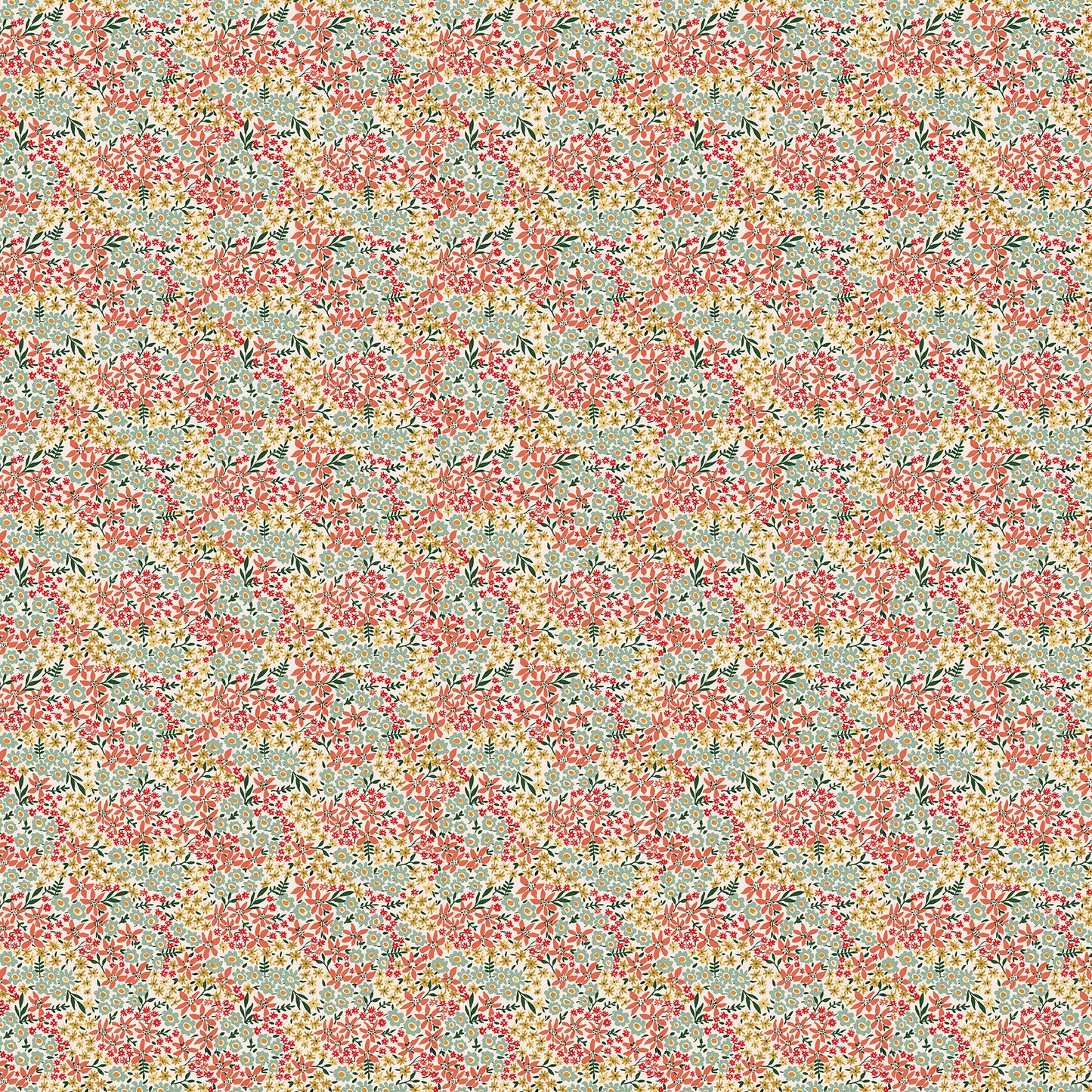 Cherry Orchard by Bernadett Urbanovics : Calico Red Multi 91324-26