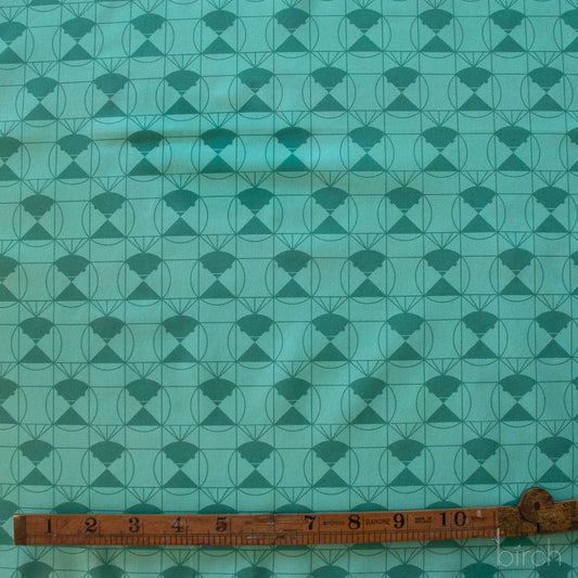 Chickadee End Papers Basic by Charley Harper: Lagoon CH-436-LAGOON (Estimated Ship Date November 2025)