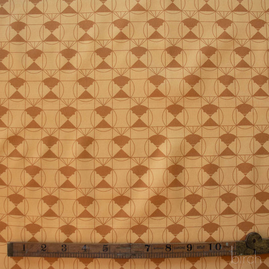 Chickadee End Papers Basic by Charley Harper: Toffee CH-436-TOFFEE (Estimated Ship Date November 2025)