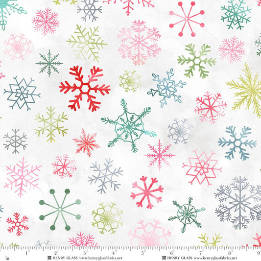 Christmas in Color by Goldi L. Studio : Snowflakes 2457-108 Rainbow