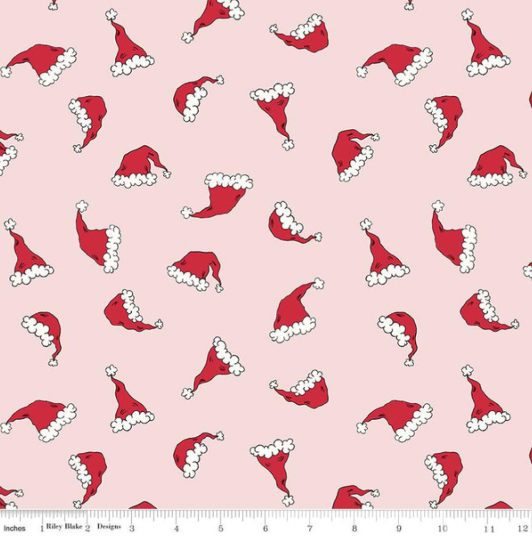 Christmas with Scaredy Cat Hats Pink