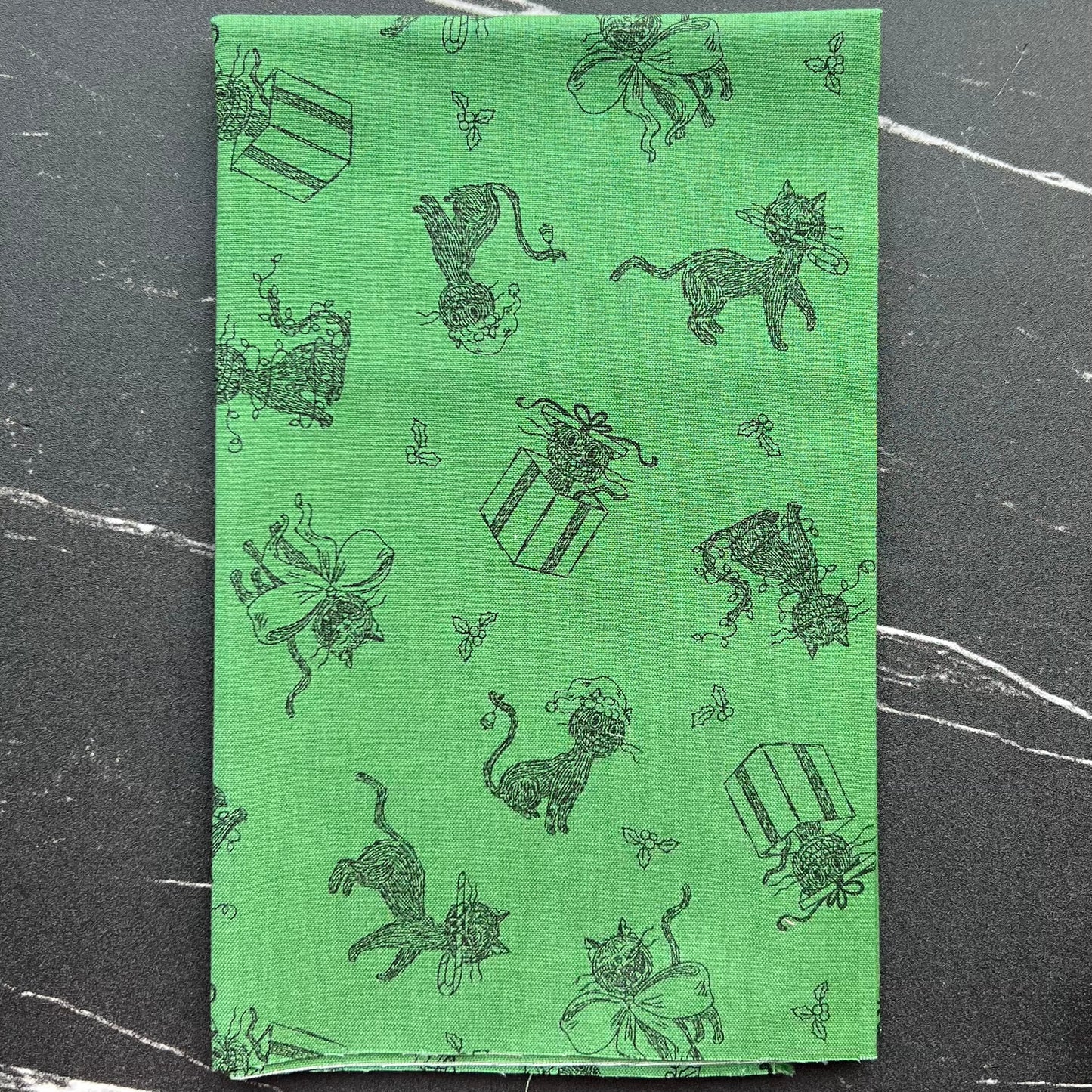 Christmas with Scaredy Cat by Amanda Niederhauser : Cat Toss Green