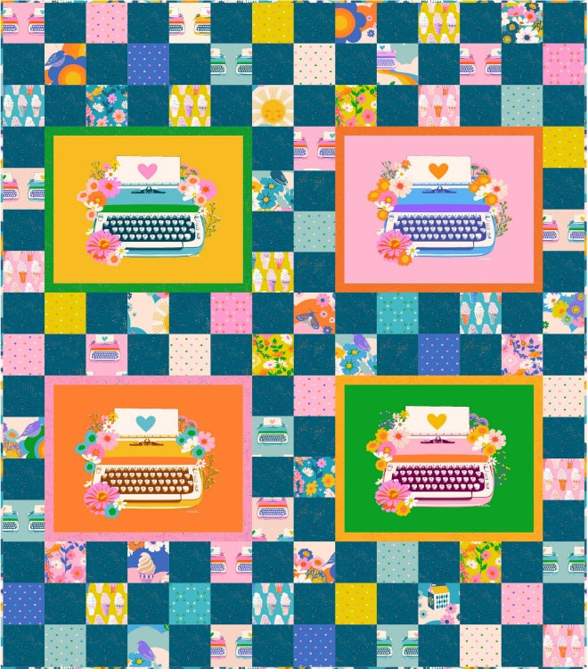 Chunky Charmer Quilt Pattern by Copper Kettle Quilt Co.