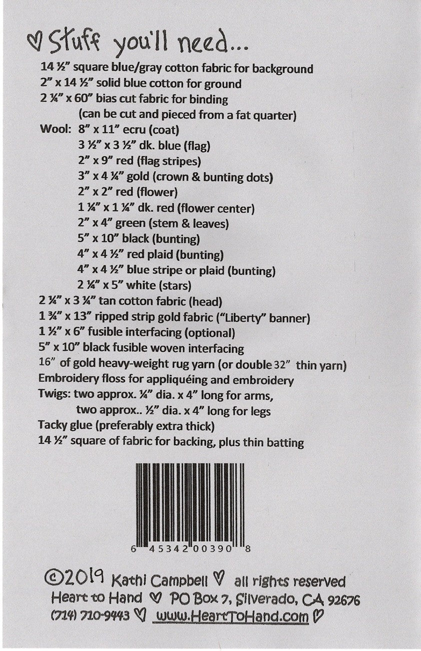 Clothesline Lady Liberty # HTH390- Special Order