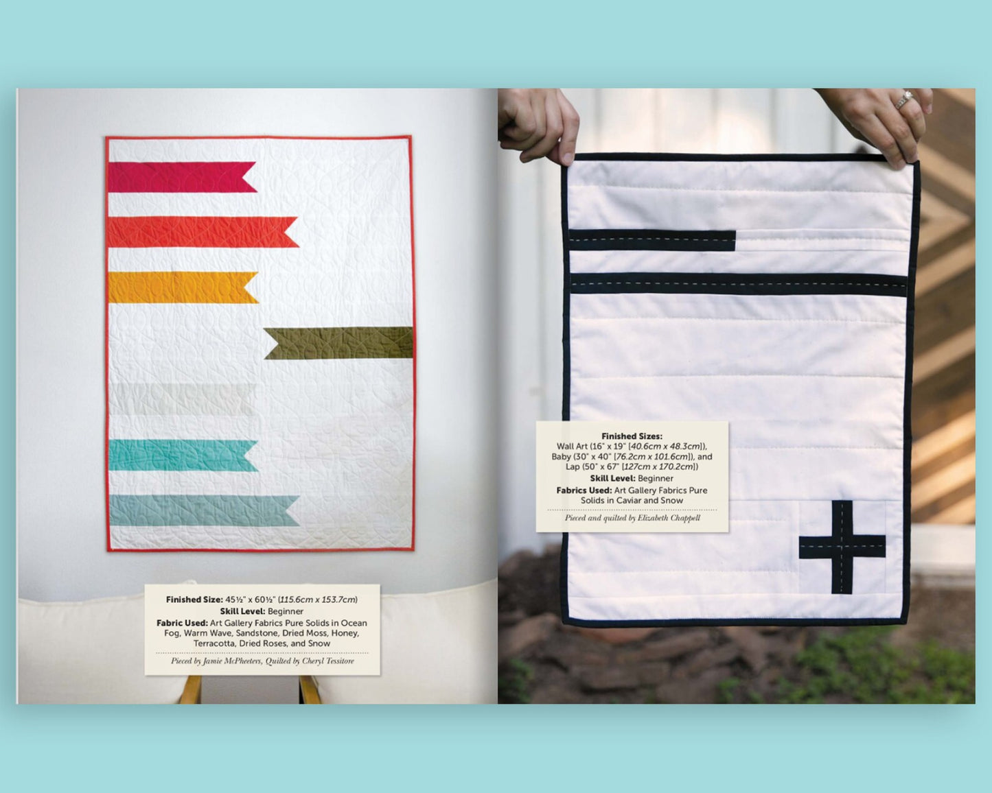 Color Block Quilt Making by Elizabeth Chappell