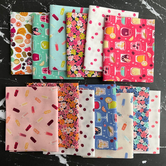 Colors & Cravings by Rebecca Smith : Berries - Smashing Pink Fabric RS103-SP2