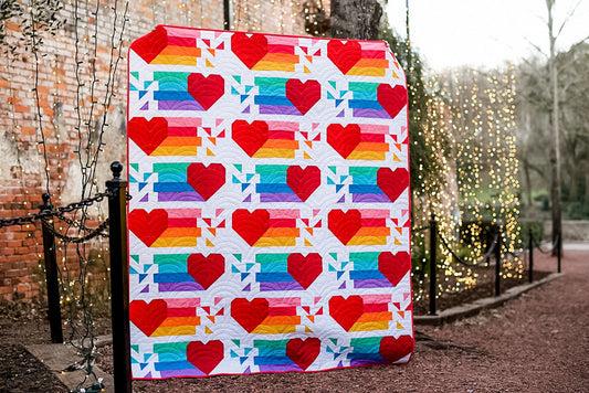 Confetti Hearts Quilt Pattern by Modernly Morgan