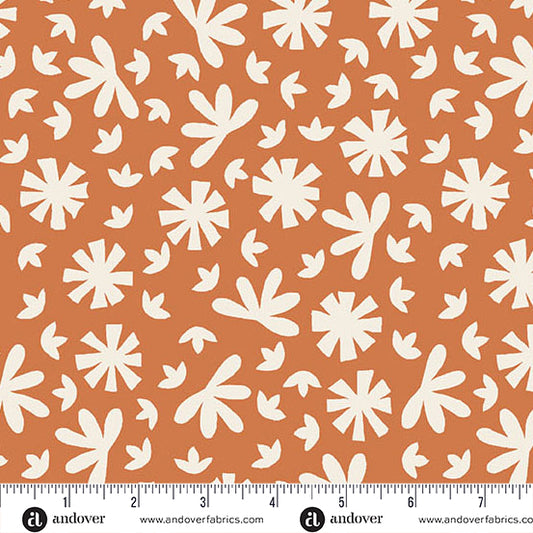 Conway Cottage by Karen Lewis Textiles : Meadow Rust A1416-O