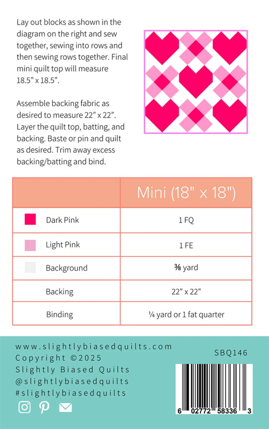 Cordate Mini ReMix Quilt Pattern by Slightly Biased Quilts