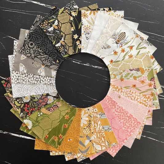 Cork Bottom Pencil Pouch Kit featuring Bee Garden by Gingiber