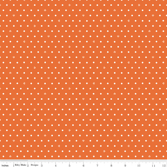 Cotton Nook by Minki Kim : Dots Orange C17977-ORANGE