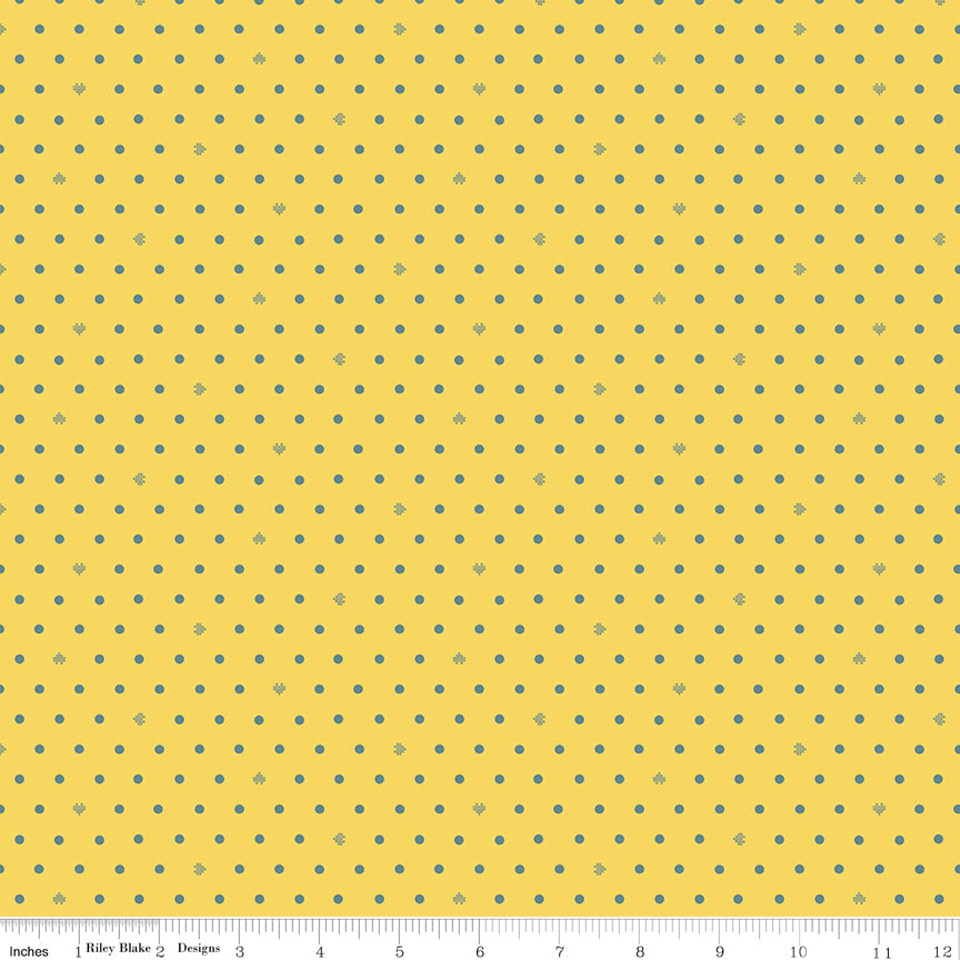 Cotton Nook by Minki Kim : Dots Yellow C17977-YELLOW