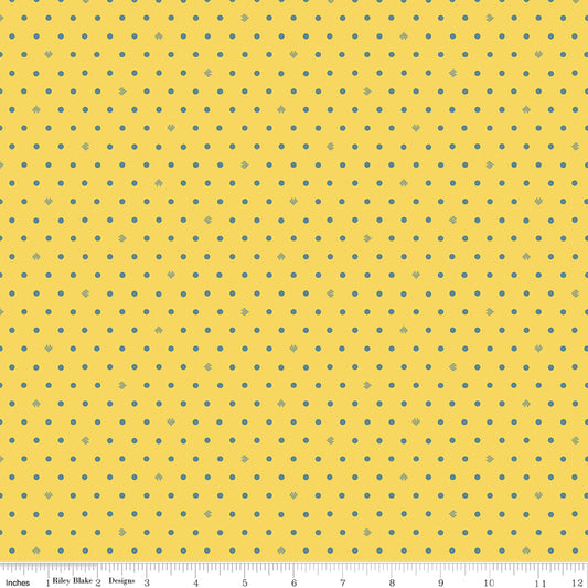 Cotton Nook by Minki Kim : Dots Yellow C17977-YELLOW