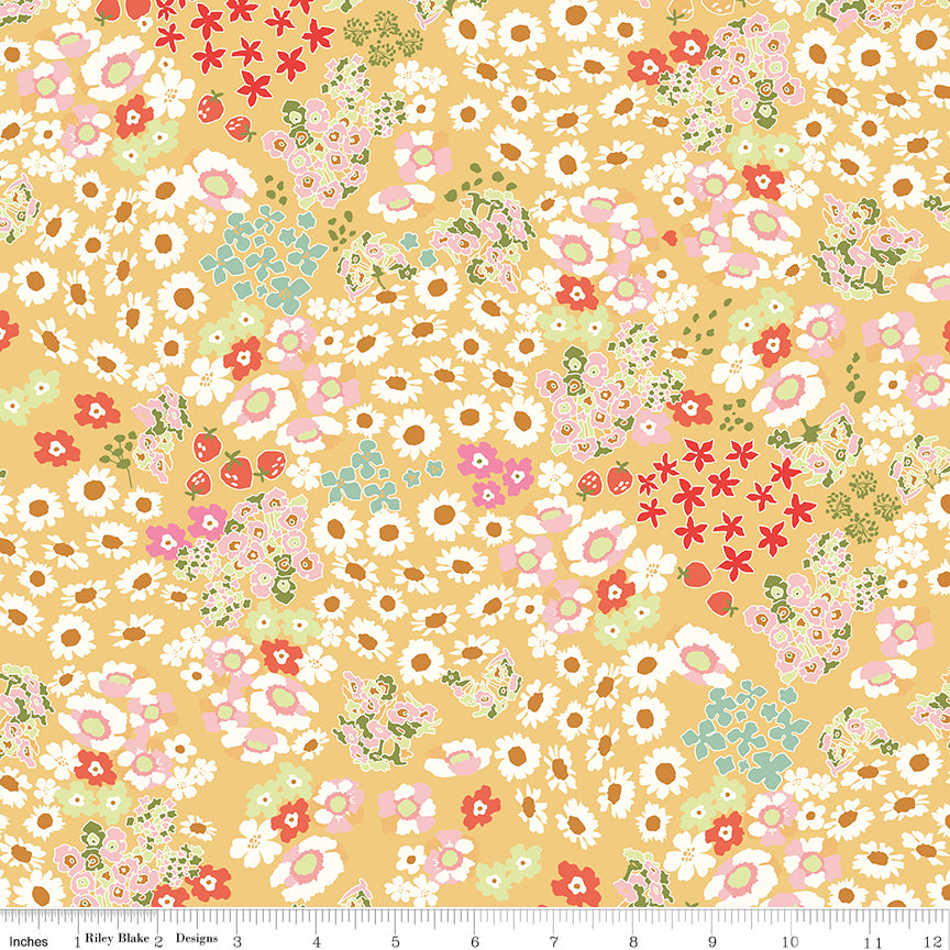 Cotton Nook by Minki Kim : Flowerbed Yellow C17971-YELLOW