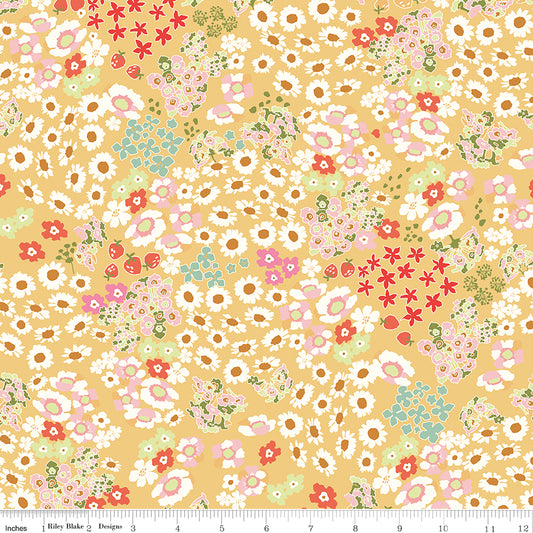 Cotton Nook by Minki Kim : Flowerbed Yellow C17971-YELLOW