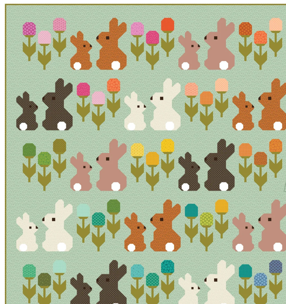 Cottontails Quilt Kit featuring Scenery by Elizabeth Hartman