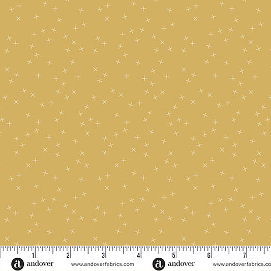 Crisscross by Andover Fabrics - Mustard A1345-Y