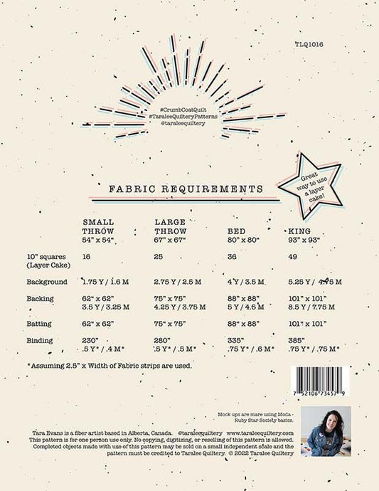 Crumb Coat Quilt Pattern by Taralee Quiltery