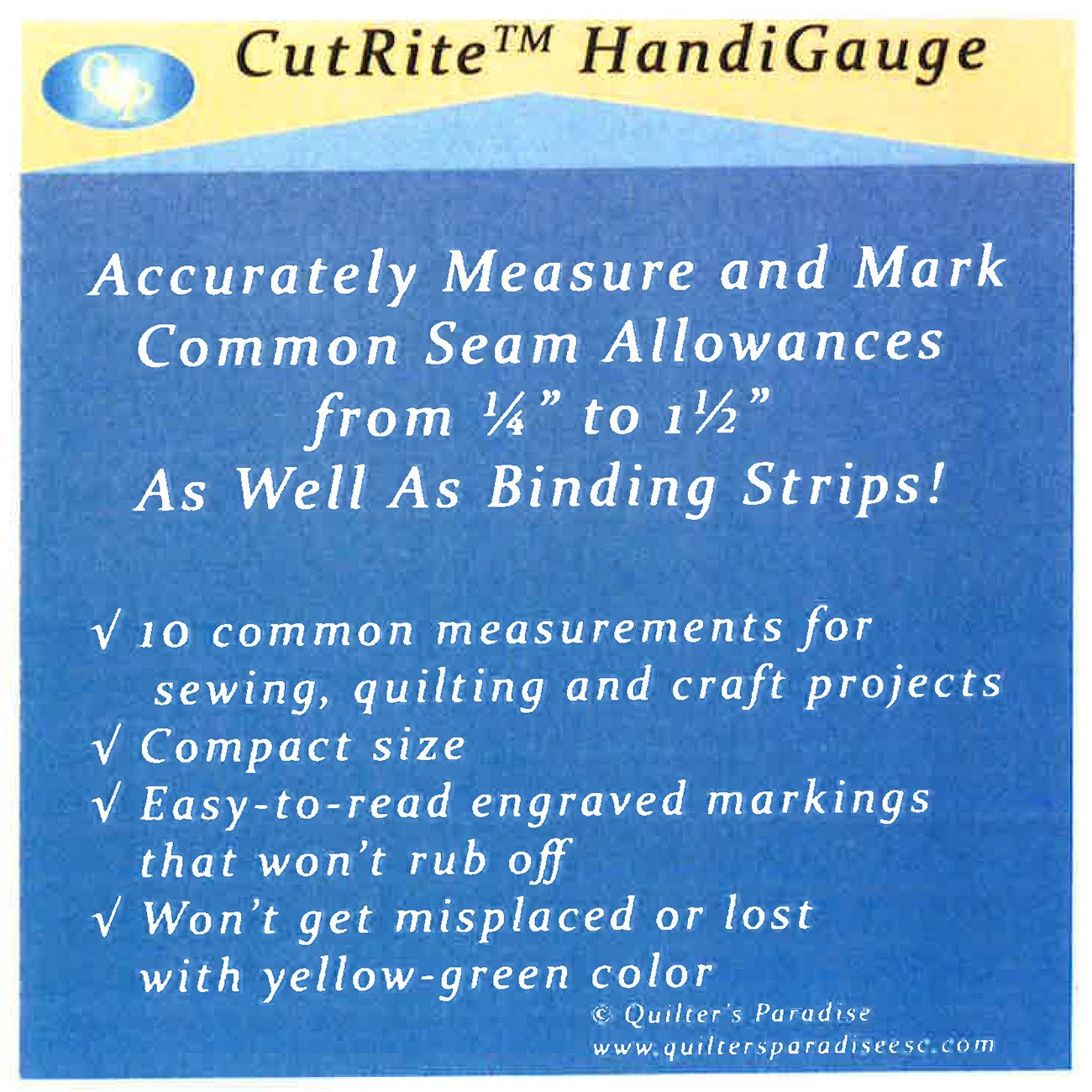 CutRite HandiGauge # QP31040 - Special Order (Will ship after 4/21/25)