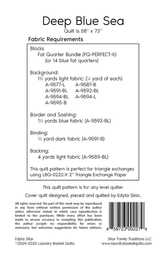 Deep Blue Sea # LBQ-0227-P - Special Order