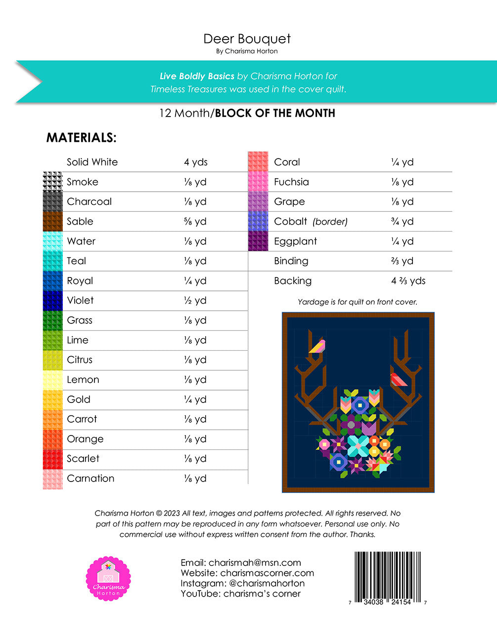 Deer Bouquet BOM # CH-469 - Special Order